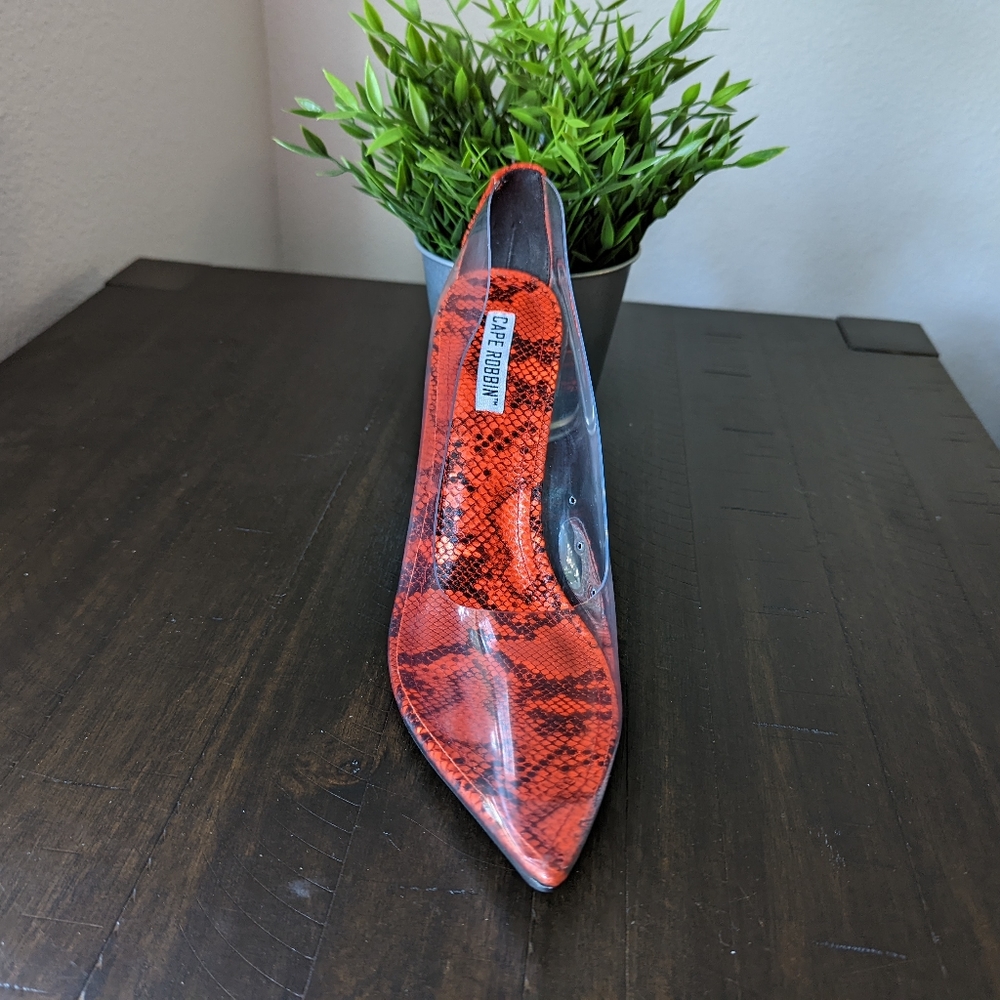 Clear Lucite Pump Heel
